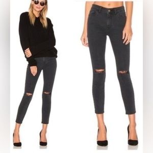 DL1961 FARROW INSTASLIM HIGH RISE DISTRESSED ANKLE JEANS SZ 27